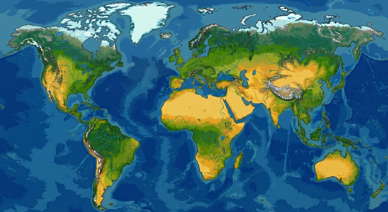 Carte du monde des voyages de Marius Yvard : 17 pays sur 3 continents
